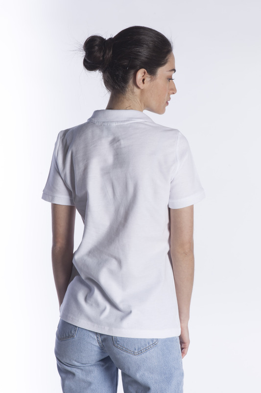 Γυναικεία Polo 180gr WHITE - Image 3