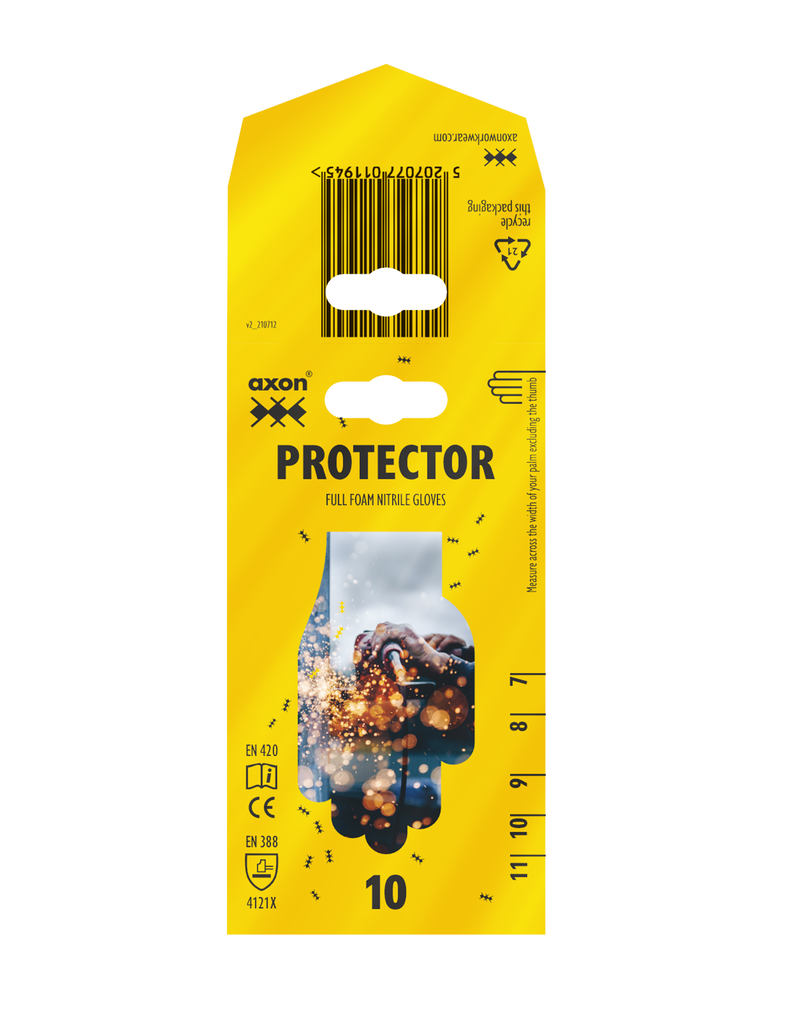 Γάντια νιτριλίου PROTECTOR